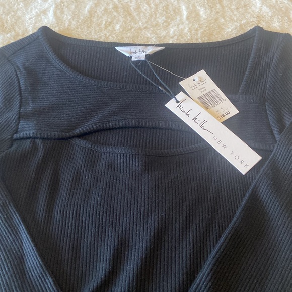 NWT Nicole Miller Women’s Black Shirt - Picture 5 of 5